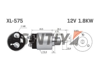 Starter Solenoid Switch ZM-575,AS-PL-SS0011,WAI-66-9126,NEW ERA-SS1754,UNIPOINT-SNLS-237C,VAG-055911287A,059911287D,055911287C,026911287,BOSCH-0331303002,0.331.303.506