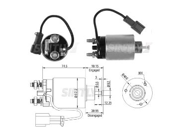 Starter Solenoid Switch ZM-5860,DELCO-9000908,ERA-227509