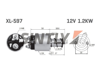 Starter Solenoid Switch ZM-597,WAI-66-9408-1,HC-Cargo-131584,UNIPOINT-SNLS-551,AS-PL-SS3002,,VALEO-432536,CED538CITROEN/PEUGEOT-5802-72,5802-K7,RENAULT-77 00 764 429,77 01 381 644