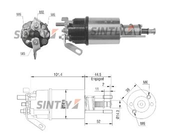 Starter Solenoid Switch ZM-610,WOODAUTO-SND1409,UNIPOINT-SNLS-334,WAI-66-9207,66-9207-1,ERA-227548,FORD-2701-E1139-0B