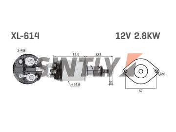 Starter Solenoid Switch ZM-614,WAI-66-9200,WOODAUTO-SND1417,AS-PL-SS4029,EAGLE-10721L,10720LF,FORD-D7NN11390A,HC-Cargo-131786,LUCAS-TPB131,76906,TOB131