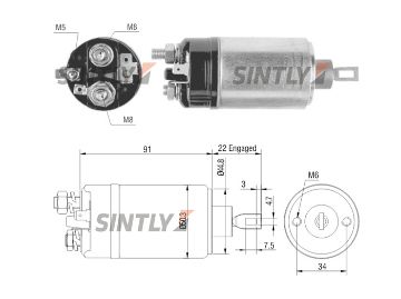 Starter Solenoid Switch ZM-623,ERA-227562,AS-PL-UD15866SS,BOSCH-0331302033,0.331.302.033,0.001.208.030,0.001.211.018