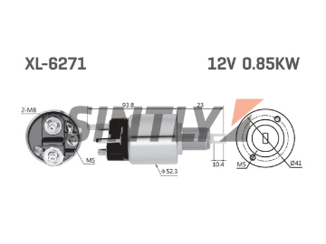 Starter Solenoid Switch ZM-6271,BOSCH-F 000 CD0 002,F 000 CD1 113,ERA-227569,HOFFER-6646118,RENAULT-82 00 266 777