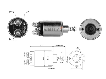 Starter Solenoid Switch ZM-635,AS-PL-SS9176P,NASHVILLE-44010200,4.401.02.00