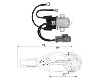 Starter Solenoid Switch ZM-6407,AS-PL-SS5186P,ERA-227584,MITSUBISHI-M003T67283,M3T67283,ME015112