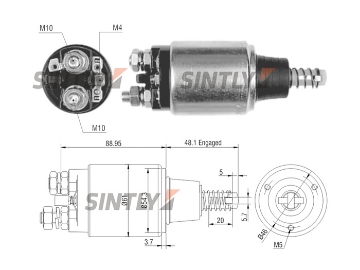 Starter Solenoid Switch ZM-648,AS-PL-UD15888SS,ERA-227599,WAI -66-9105,WOODAUTO-SND1475,BOSCH-0331402070,0.331.402.006