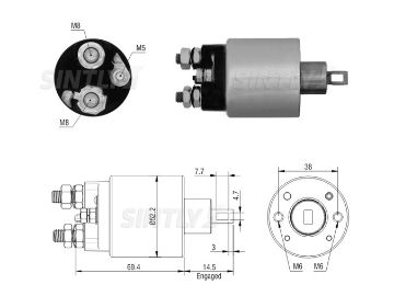 Starter Solenoid Switch ZM-6485,AS-PL-SS9225P,PRESTOLITE-35260890,35640975,K01411