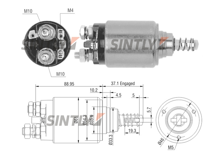 Starter Solenoid Switch ZM-649,BOSCH-0 001 368 311,0 001 368 019,ERA-227600