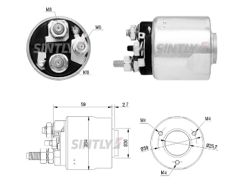 Starter Solenoid Switch ZM-6495,CARGO-231163,ERA-227602,WOODAUTO-SND12501,MAGNETI MARELLI-AME0583,SANDO-SSO15172.0