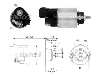 Starter Solenoid Switch ZM-6708,ERA-227952,HONDA-31204RSHE01,KRAUF-SSN6708,AS-PL-SS6095P,DENSO-153400-8000