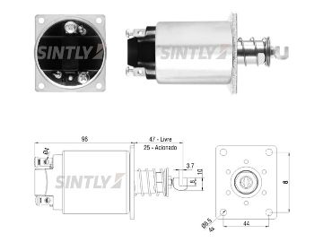 Starter Solenoid Switch ZM-6733,BOSCH-9330080000,CATERPILLAR-2Y8068,MTU-5500007166,MWM-907120120001,SCANIA-61458