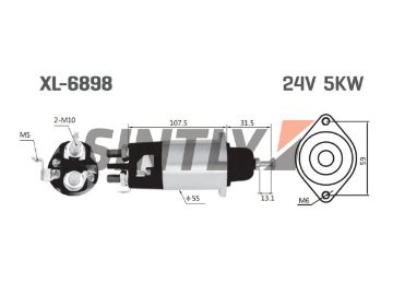 Starter Solenoid Switch ZM-6898,ZM-898,Unipoint-SNLS757,Cargo-136344,WAI-7-1173,MAZDA-SE01-24-736,Mitsubishi-M371X20671