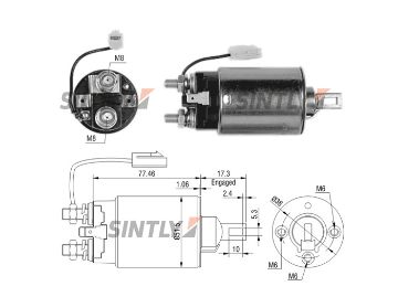 Starter Solenoid Switch ZM-693,CARGO-132095,POWERMAX-1013034,UNIPOINT-SNLS-662,WAI-66-8303,WOODAUTO-SND1331