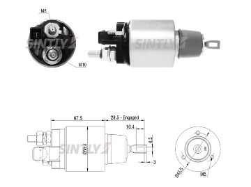 Starter Solenoid Switch ZM-6972,ERA-227670,BOSCH-F.000.SH0.210,F000SH0210