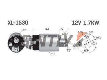 Starter Solenoid Switch ZM-698,HC-Cargo-133049,WAI-66-8327,NEW-ERA-SS-1530,MAZDA-K805-18-X10,MITSUBISHI-M371X73271,M371X74271,M371X95073,NISSAN-23343-T5002