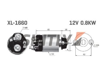 Starter Solenoid Switch ZM-703,ZM-706,WAI-66-8205,AS-PL-SS6003,UNIPOINT-SNLS-633,HC-Cargo-131807,DENSO-053400-3840