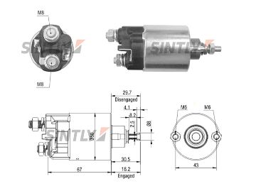 Starter Solenoid Switch ZM-709,DENSO-228000-7791,ERA-227684