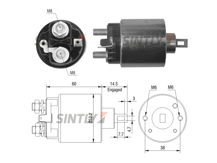 Starter Solenoid Switch ZM-716,ERA-227693,LUCAS-35640630,35258270,AS-PL-UD14381SS,UD15943SS,BOSCH-1987BE2005