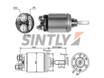 Starter Solenoid Switch ZM-742,AS-PL-UD15962SS,BOSCH-0001354012,0331401009,0.331.401.009,0.331.401.509,SANDO-SSO10179