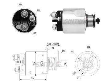 Starter Solenoid Switch ZM-7492,ERA-227741,VALEO-594438,594438