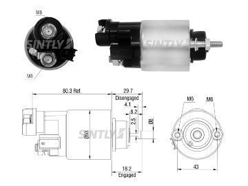 Starter Solenoid Switch ZM-7705,HONDA-31204-RSH-E01,31204-RSH-E01