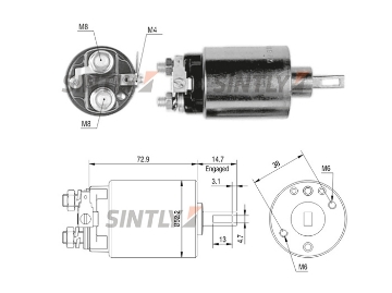 Starter Solenoid Switch ZM-780,CARGO-132698,WAI-66-8110,WOODAUTO-SND1763,HITACHI-2114-37504,2114-47507,ISUZU-8-94228-453-0