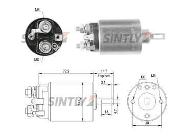 Starter Solenoid Switch ZM-787,CARGO-135877,ERA-227776,GHIBAUDI-E8107,HITACHI-2114-27008,S114-232A,WOODAUTO-SND1770