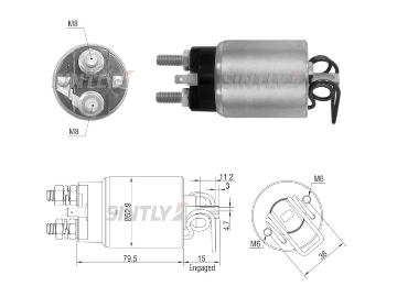 Starter Solenoid Switch ZM-7981,HITACHI-2130-97004,2130-97004,S13-92A,NISSAN-23343-10G00,23343-10G00,23300-83W00