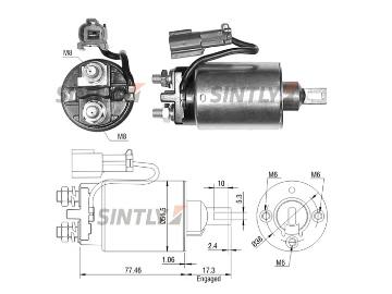 Starter Solenoid Switch ZM-799,ERA-227788,MITSUBISHI-M2T53882,M2T53882,SB524,M2T53882,SB524,NISSAN-23300-84A11,23300-84A11