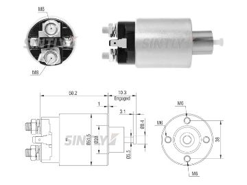 Starter Solenoid Switch ZM-7995,MITSUBISHI-M371XD2071