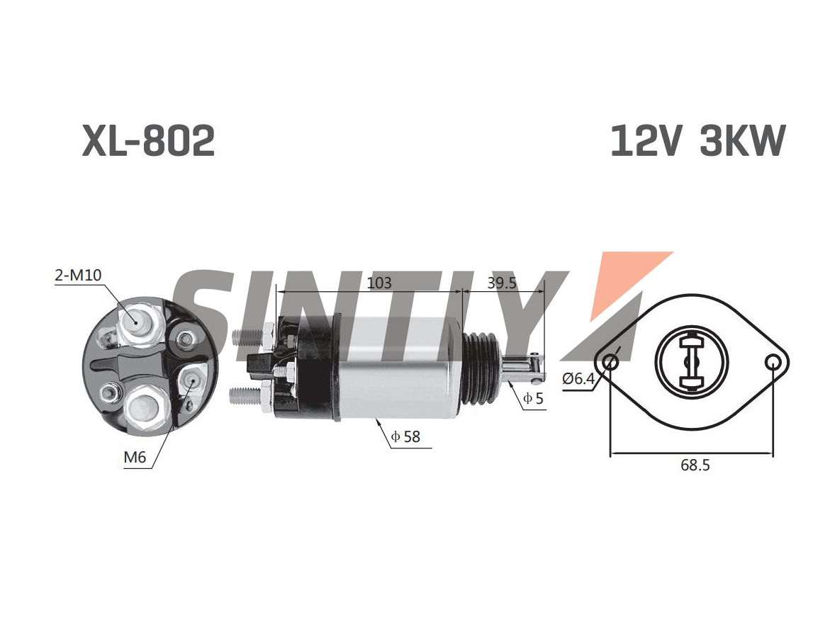 Starter Solenoid Switch ZM-802,ERA-227790HQ,227790A,227790B,LUCAS INDIEL-230306,35640306,35257385,PRESTOLITE ELECTRIC-35640306,PRESTOLITE INDIEL-230306,35640306,35257385