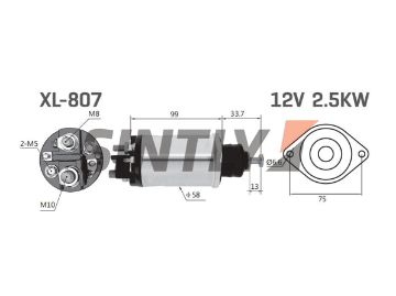 Starter Solenoid Switch ZM-807,DELCO REMY-10457232,10479615,10479644,ERA-3939649,FORD-E7HT11001AC