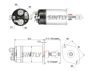 Starter Solenoid Switch ZM-821,AS-PL-SS9184P,ERA-227804,FORD-88DR-11001-A,PRESTOLITE-35258000