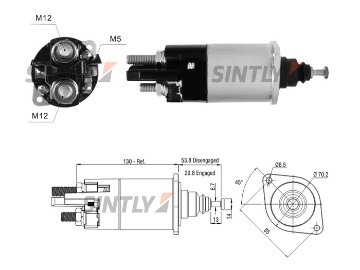 Starter Solenoid Switch ZM-840,WAI-66-154,BOSCH-F.042.010.141,F042010141,CARGO-333782,DELCO-10512093,DELCO REMY-10512093