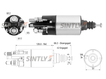 Starter Solenoid Switch ZM-842,ERA-227817,81014456,CQ-CQ2031421,WAI-66-83104-1,WOODAUTO-SND12101,MITSUBISHI-M373X07671