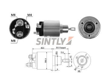 Starter Solenoid Switch ZM-879,AS-PL:UD16037SS, BOSCH:9000082069, 9000082077, F000AL0306, 9330081063, 9.330.081.063