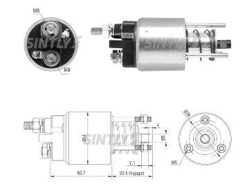 Starter Solenoid Switch ZM-9395,MAGNETI MARELLI-63101021,63102022,63103031,63114012,85541990,85541990