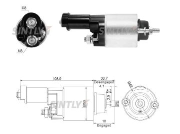 Starter Solenoid Switch ZM-9705,ERA-227965,AS-PL-SS9153P,DENSO-053400-7791,053400-7791