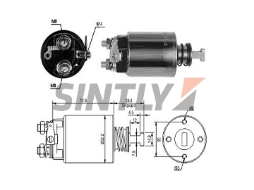 Starter Solenoid Switch ZM 975,HC-Cargo-333241,WOODAUTO-SND11018,AS-PL-UD14415SS,BOSCH-9.330.331.006,0.001.218.168