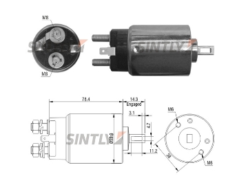 Starter Solenoid Switch ZM-980,WAI -66-8151,66-8151-1,WOODAUTO-SND1766,CARGO-138809,ERA-227881,HITACHI-2130-37005