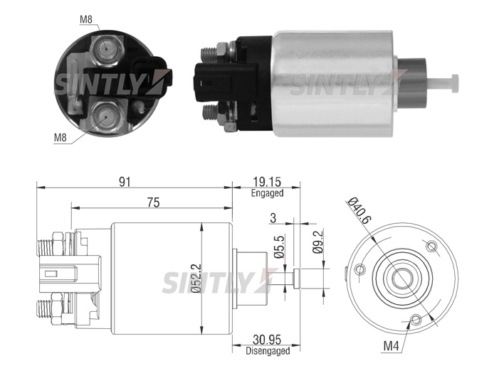 Starter Solenoid Switch ZM-9860,AS-PL-SS1110P,ERA-227977