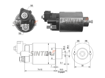 Starter Solenoid Switch ZM-994,WOODAUTO-SND12412,WAI-66-8360-1,AS-PL-UD00426SS,CARGO-231983,MITSUBISHI-M371X66971