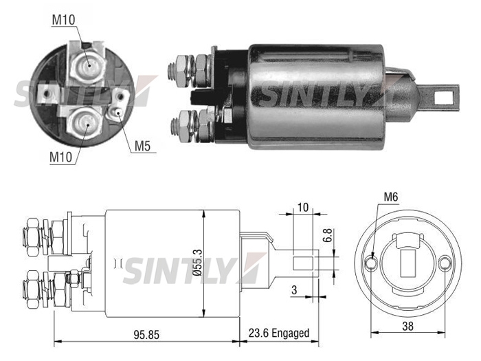 Starter Solenoid Switch ZM-ZM-1892,AS-PL-SS9208P,ERA-227132