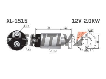 Starter Solenoid Switch ZM-ZM-893, 893,NEW ERA-SS1515, UNIPOINT-SNLS678, WAI-66-8300, CARGO-132472, HC-Cargo-231981