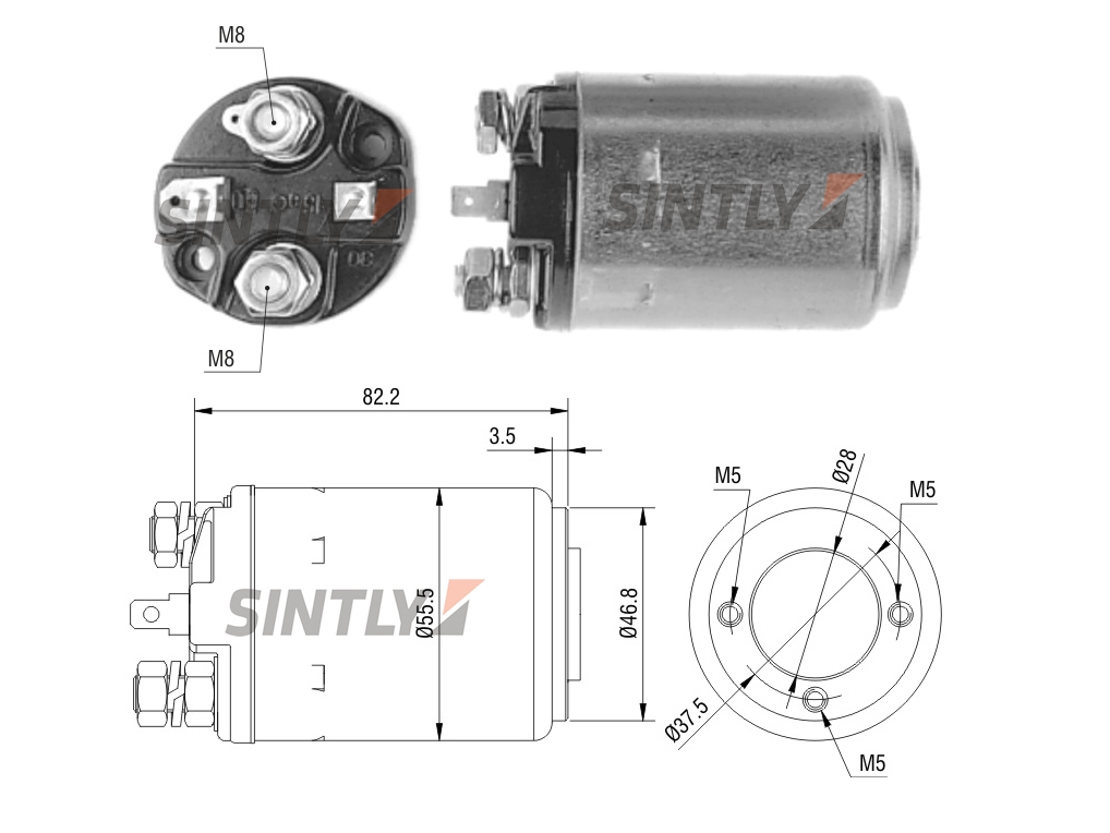 Starter Solenoid Switch ZM-ZM514,AS-PL-SS9133P,BOSCH-9.330.451.002,9.331.451.001,9 331 451 001,9331451001,FORD-BE5M-11390-A