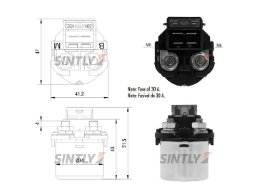 Starter Solenoid Switch ZM-103,ERA-227021,WOODAUTO-SND13008,AS-PL-SS9155P,CARGO-235594,HONDA-35850-MCG-000