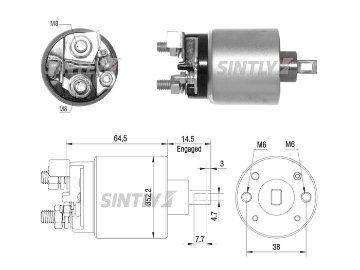 Starter Solenoid Switch ZM-2710,AS-PL-SS2071P,ERA-227968,HITACHI-S14413C,NISSAN-23343EB70B,23343-EB70B