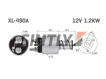 Starter Solenoid Switch ZM3494,AS-PL-SS3013,WAI-66-9424,HC-Cargo-135390,VALEO-594426,WOODAUTO-SND13101