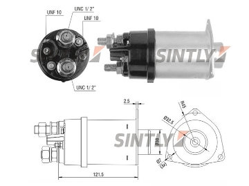 Starter Solenoid Switch ZM-459,BOSCH-F.042.010.582,CARGO-131361,UNIPOINT-SNLS-D38,WAI-66-105,WOODAUTO-SND1262,DELCO-1115594