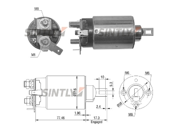 Starter Solenoid Switch ZM-797,AS-PL-SS9151P,ERA-227786,MITSUBISHI-SB532,SB532